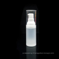 15 ml 30 ml 50 ml de bouteille de parfum en plastique vide sans air avec pompe prête à expédier des bouteilles avec pompe à pulvérisation